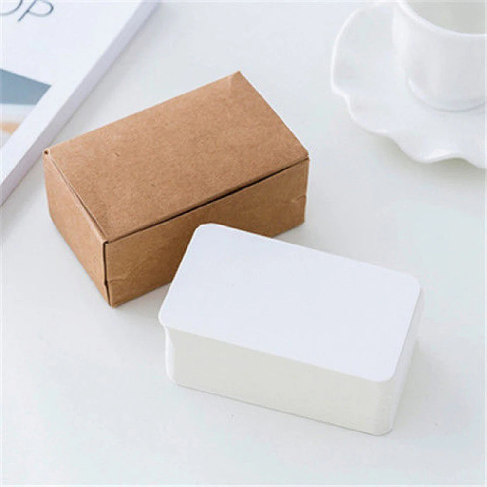 100 Cartes Blanches Visite & Messages 5,3 x 9 cm — vue 7