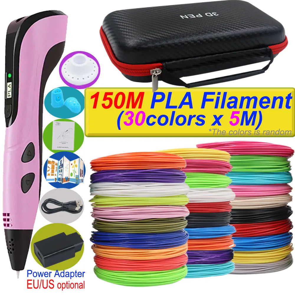 Stylo 3D Impression 2026 avec Ecran LCD et Filament PLA