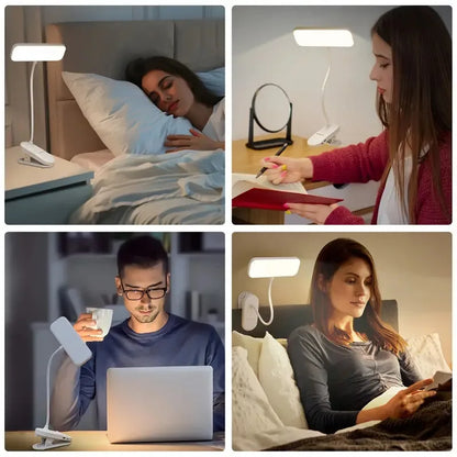 Lampe de Bureau LED Rechargeable USB Clip-on