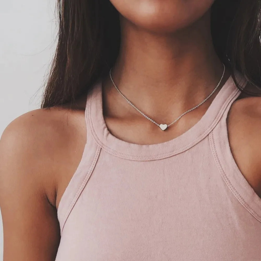 Collier Choker Femme Coeur Etoile Or Argent