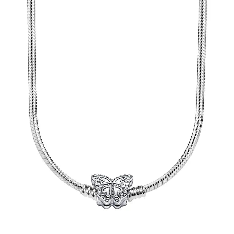 Collier Chaine Serpent Argent 45-60CM Bijoux DIY