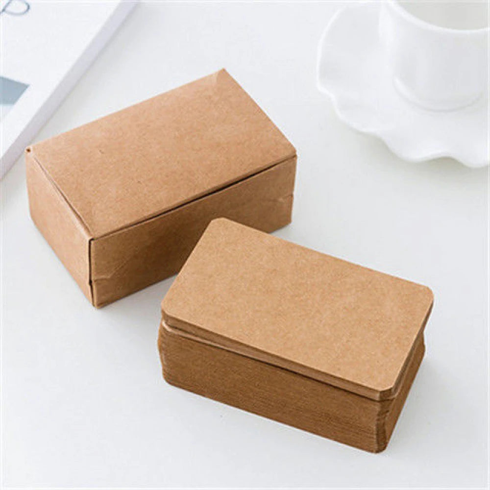 100 Cartes Blanches Visite & Messages 5,3 x 9 cm — vue 8