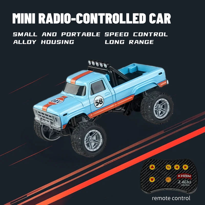 Voiture RC Mini Alliage 1/64 Telecommande