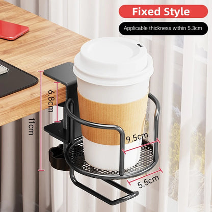 Support de Tasse de Bureau 2 en 1 sans Perçage