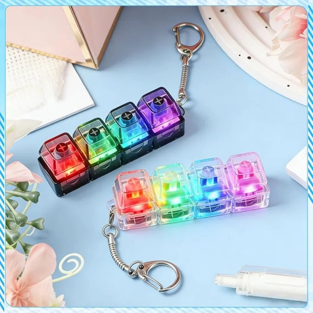 Porte-Clé Clavier Lumineux Anti-Stress LED