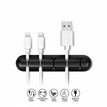 Set Organisateur de Câbles USB Silicone