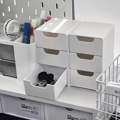 Organisateur de Bureau 3 Niveaux avec Tiroirs
