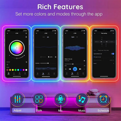 Néon LED RGB Flexible Contrôle par Application — vue 7