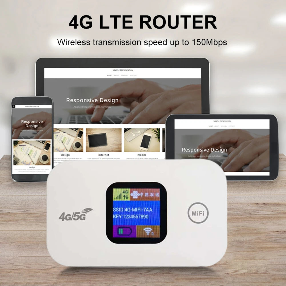 Routeur WIFI Mobile 4G/5G Portable avec Modem MiFi
