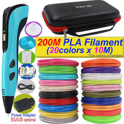 Stylo 3D Impression 2026 avec Ecran LCD et Filament PLA