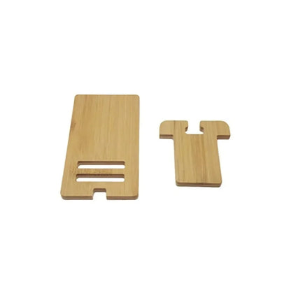 Support Telephone Bureau en Bambou Pratique