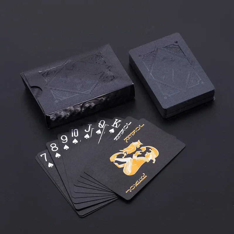 Jeu de Cartes Poker Noir & Or Étanche — vue 4