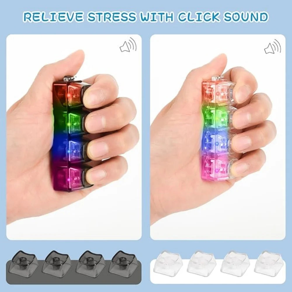 Porte-Clé Clavier Lumineux Anti-Stress LED