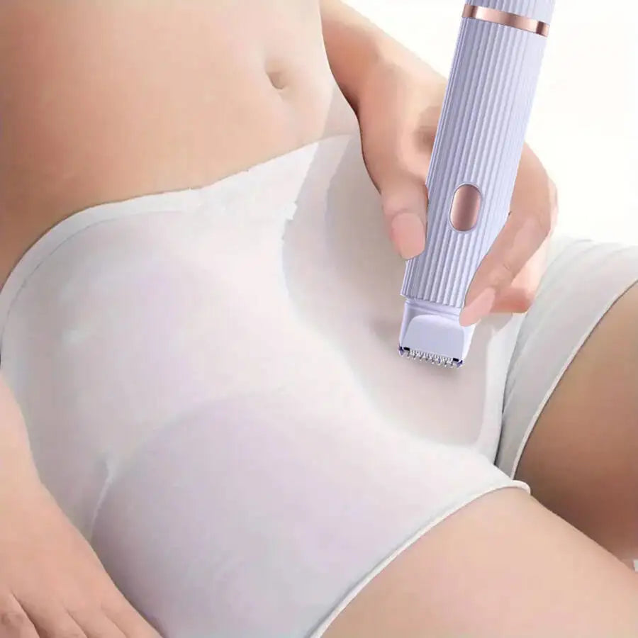 Rasoir Electrique 2 en 1 Femme - Sourcils, Visage, Jambes
