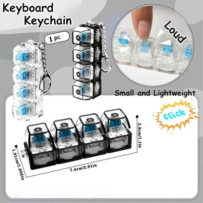 Porte-Clé Clavier Lumineux Anti-Stress LED