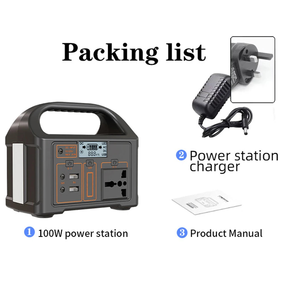 Station d'Énergie Solaire Portable 100 W Camping — vue 10