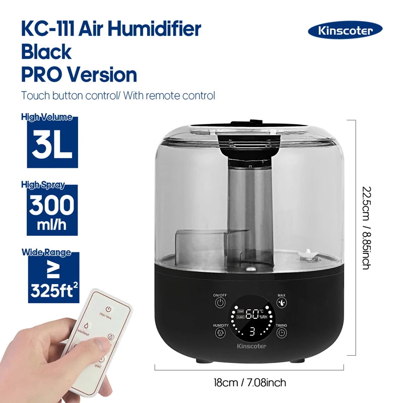 Humidificateur d'Air 3 L Diffuseur d'Arômes — vue 7