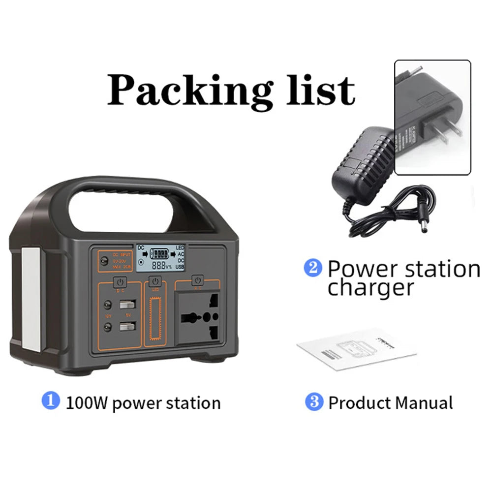 Station d'Énergie Solaire Portable 100 W Camping — vue 7