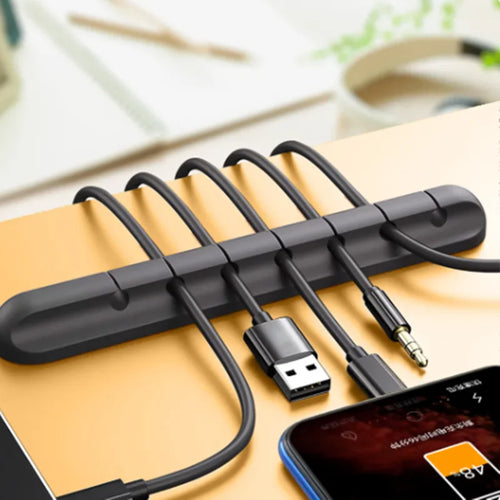 Organisateur de Câbles USB Autocollant en Silicone