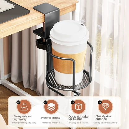 Support de Tasse de Bureau 2 en 1 sans Perçage