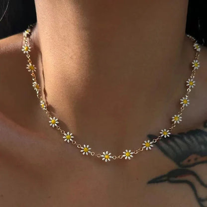 Collier Fleurs Charmantes Pour Femmes
