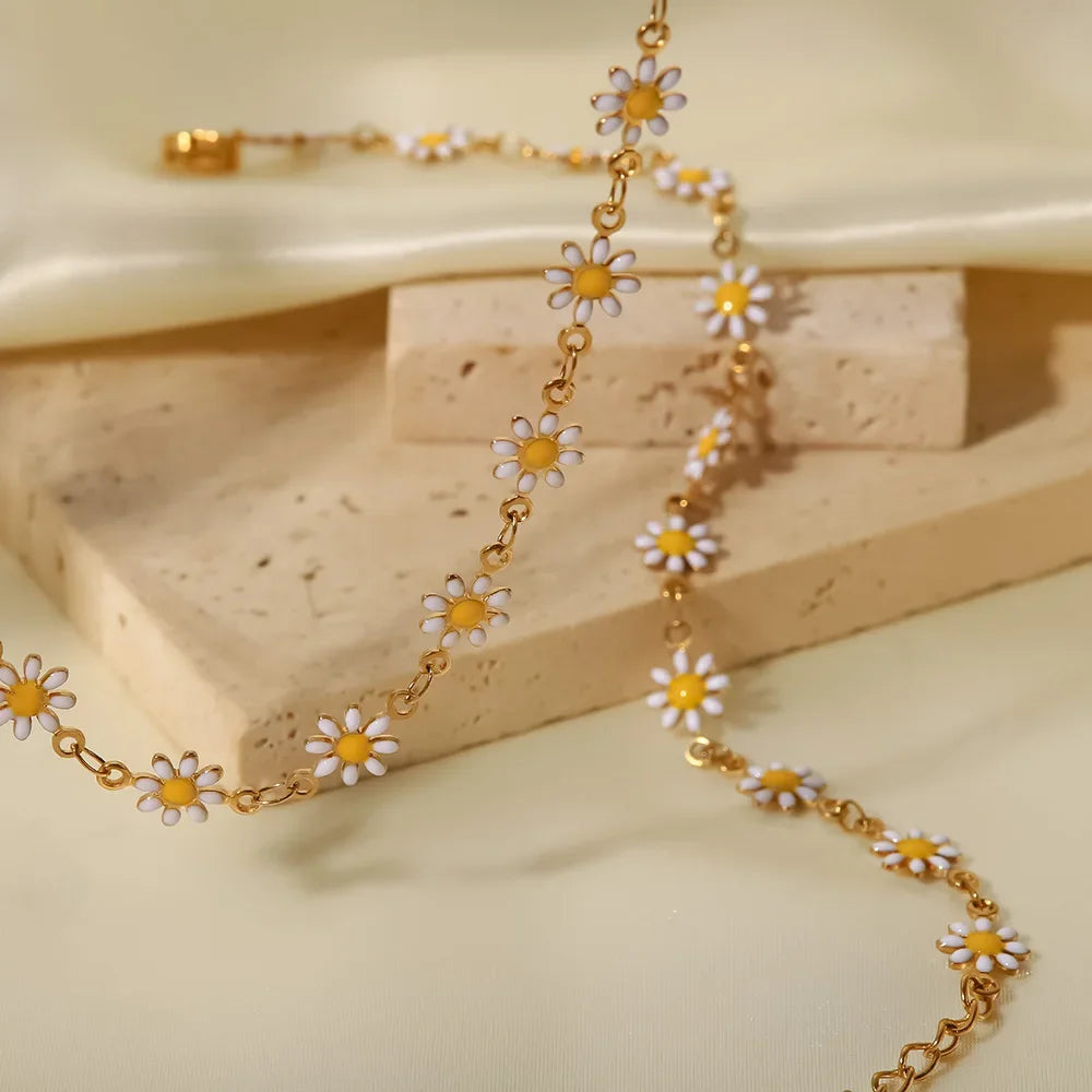Collier Fleurs Charmantes Pour Femmes