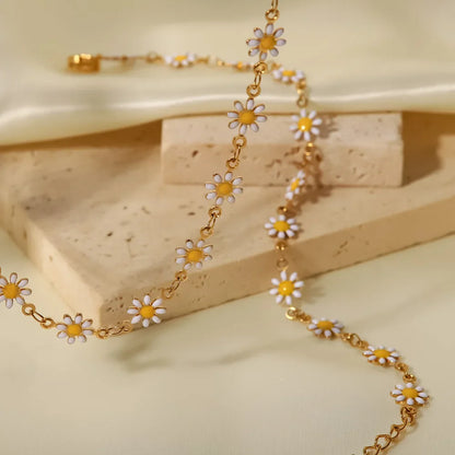 Collier Fleurs Charmantes Pour Femmes