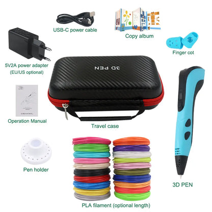 Stylo 3D Impression 2026 avec Ecran LCD et Filament PLA