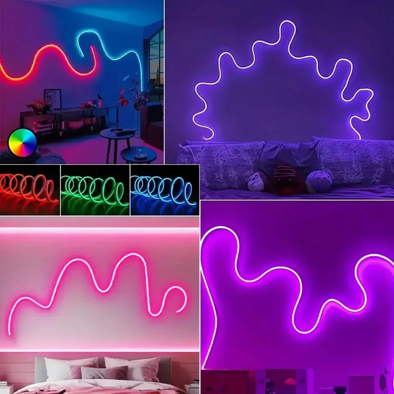 Néon LED RGB Flexible Contrôle par Application — vue 4