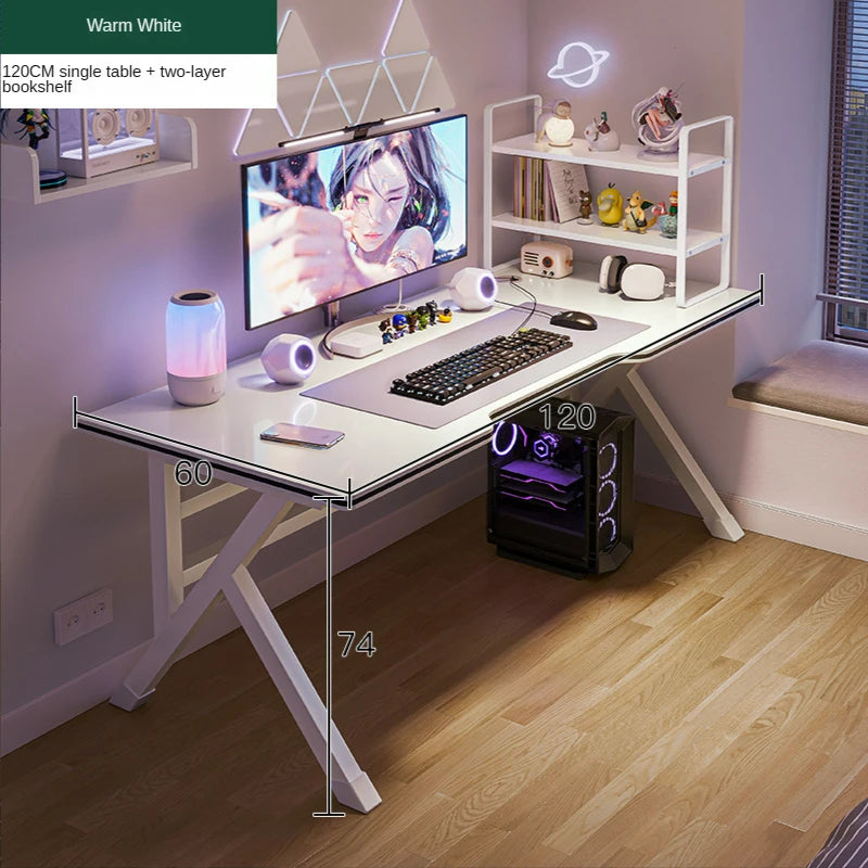 Bureau Ergonomique Moderne pour Gaming et Bureau à Domicile