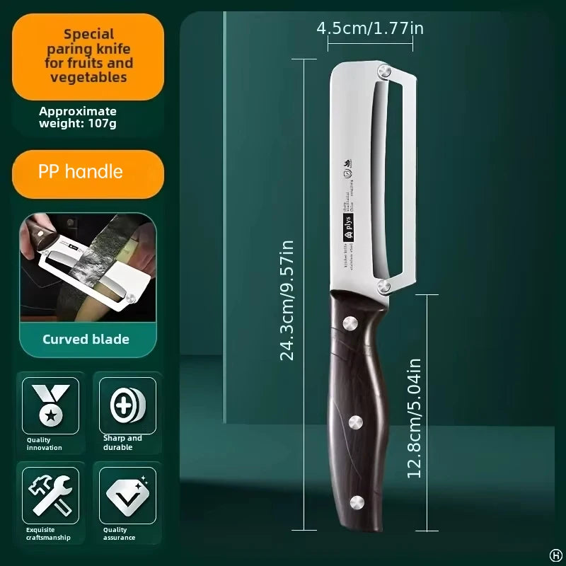 Éplucheur Inox à Poignée en Bois Ergonomique — vue 6