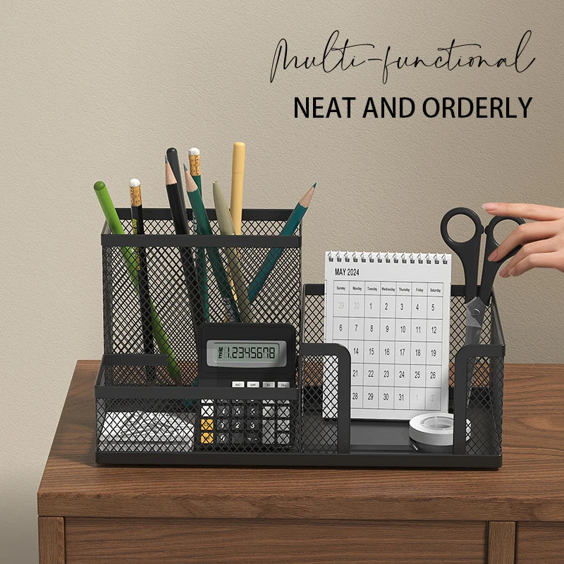 Organisateur de Bureau en Maille 3 Compartiments — vue 2