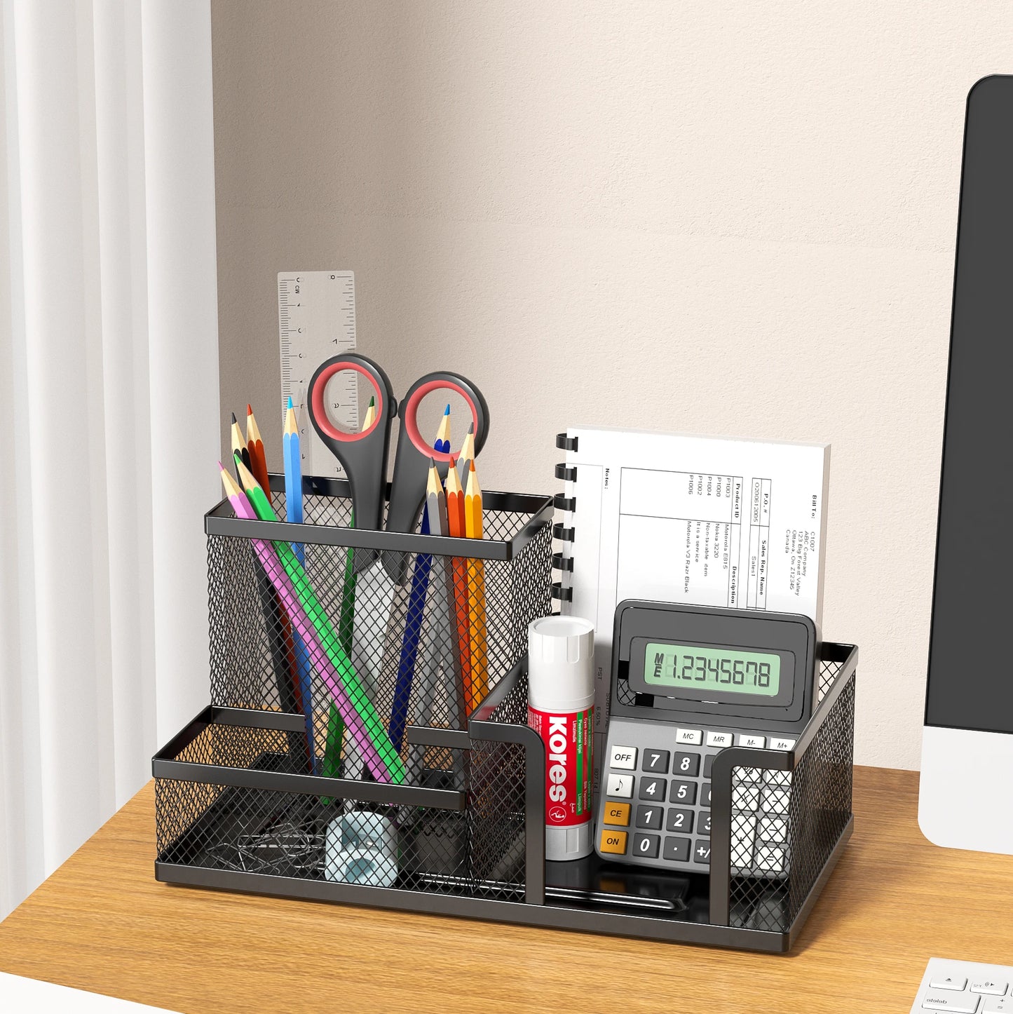 Organisateur de Bureau en Maille 3 Compartiments — vue 5