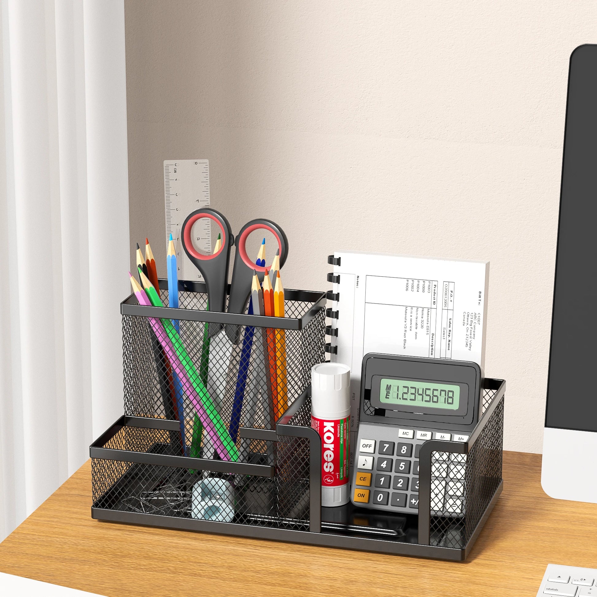 Organisateur de Bureau en Maille 3 Compartiments — vue 5
