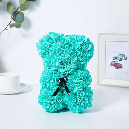 Ours en Rose Éternelle 25 cm Cadeau Romantique — vue 12