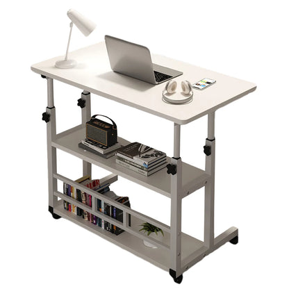 Bureau Mobile Ajustable à Hauteur Portable avec Roues