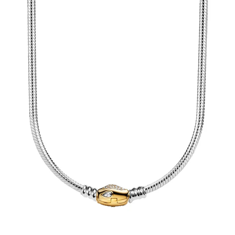 Collier Chaine Serpent Argent 45-60CM Bijoux DIY