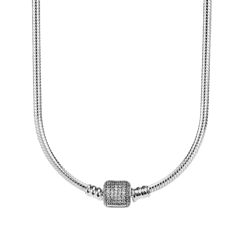 Collier Chaine Serpent Argent 45-60CM Bijoux DIY