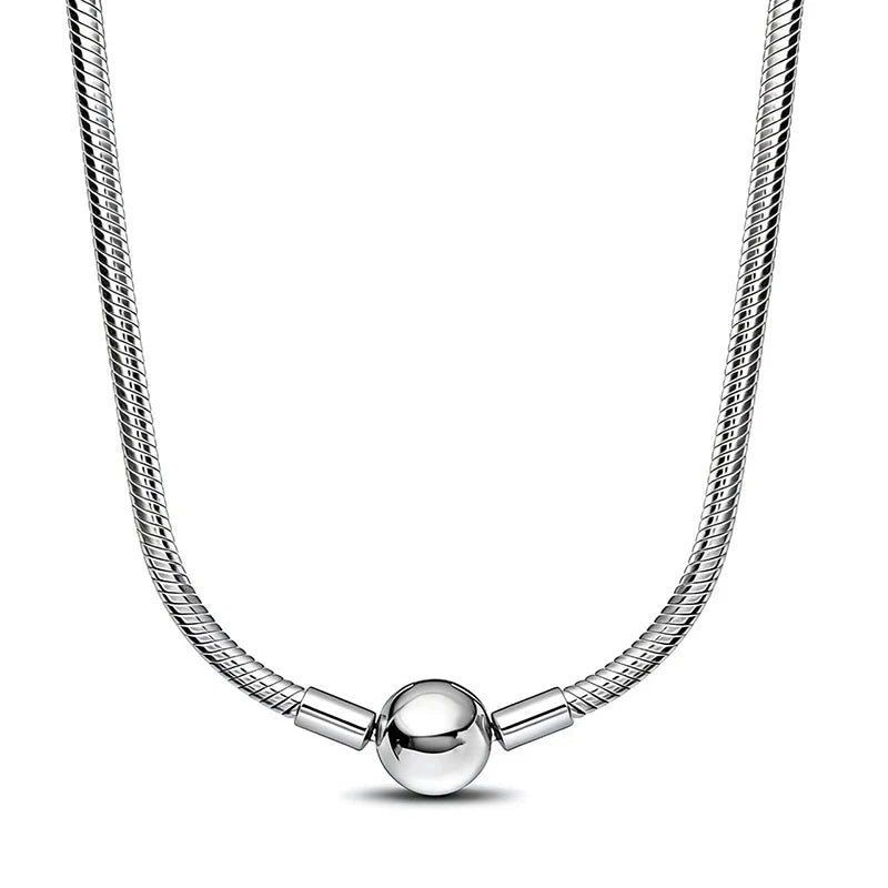 Collier Chaine Serpent Argent 45-60CM Bijoux DIY