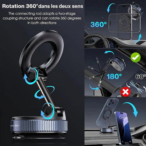 Support Téléphone Voiture Magnétique 360° — vue 2