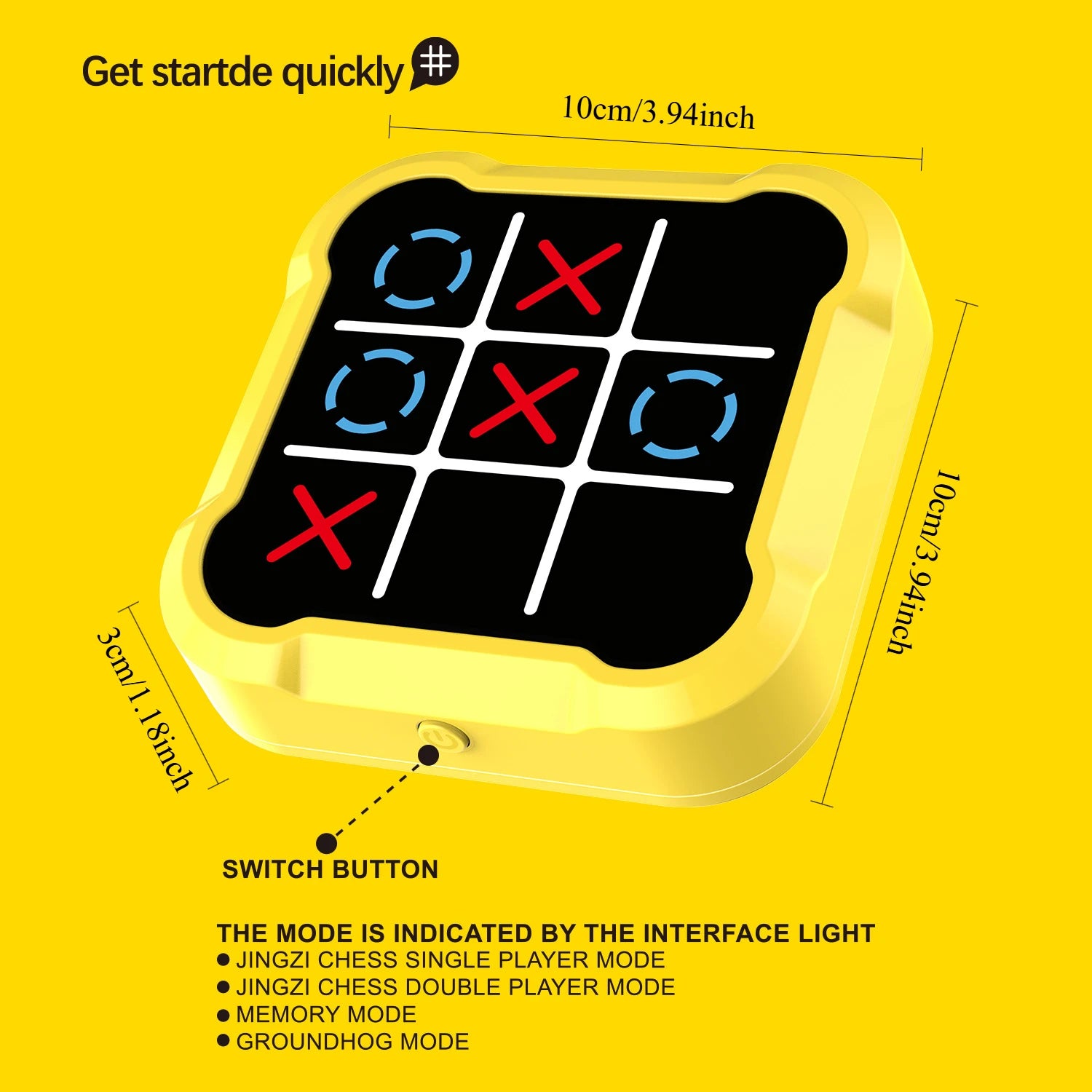 Jeu de Tic-Tac-Toe en Bois Adultes & Enfants — vue 3