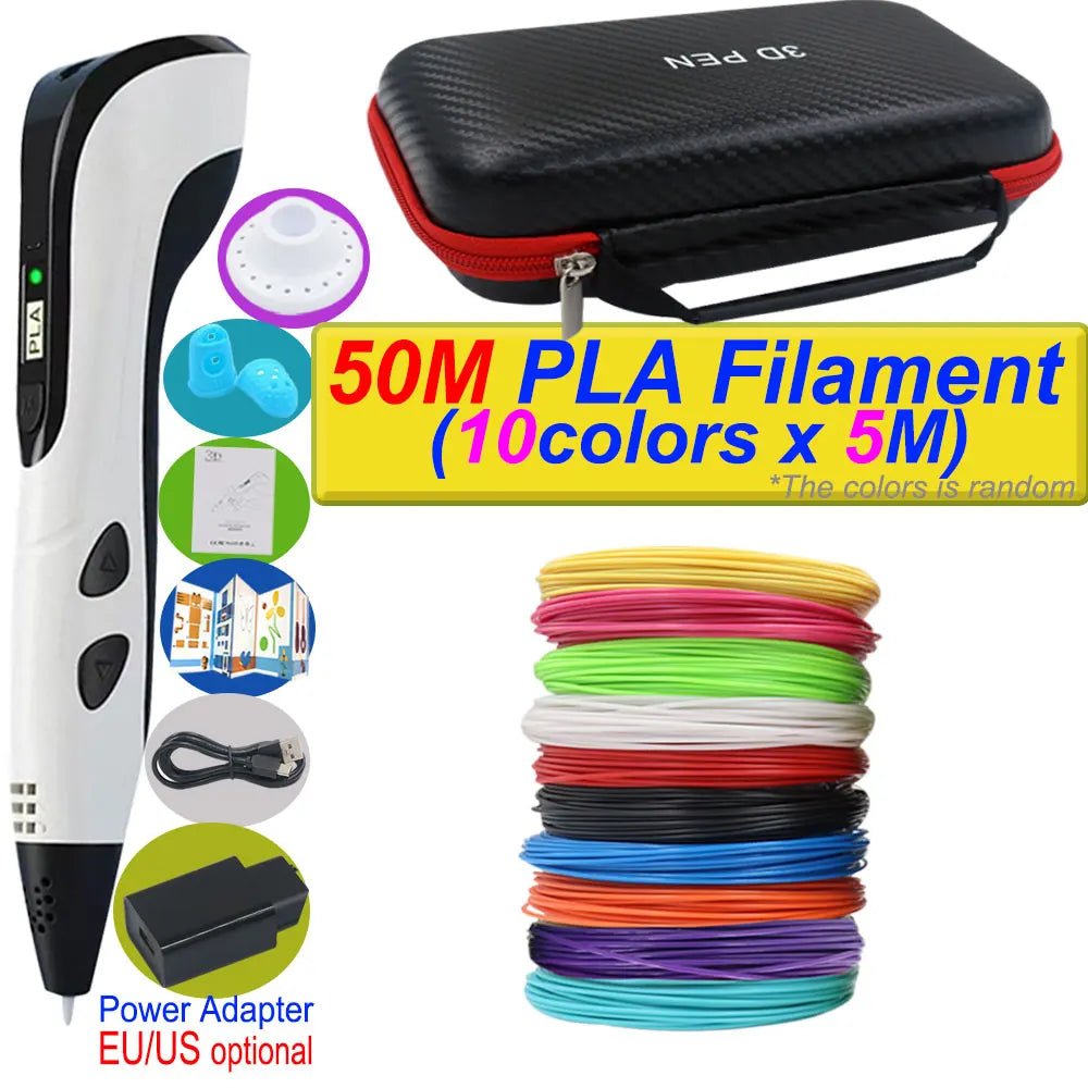 Stylo 3D Impression 2026 avec Ecran LCD et Filament PLA