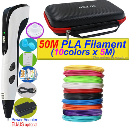Stylo 3D Impression 2026 avec Ecran LCD et Filament PLA