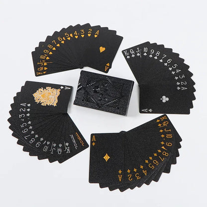 Jeu de Cartes Poker Noir & Or Étanche — vue 2