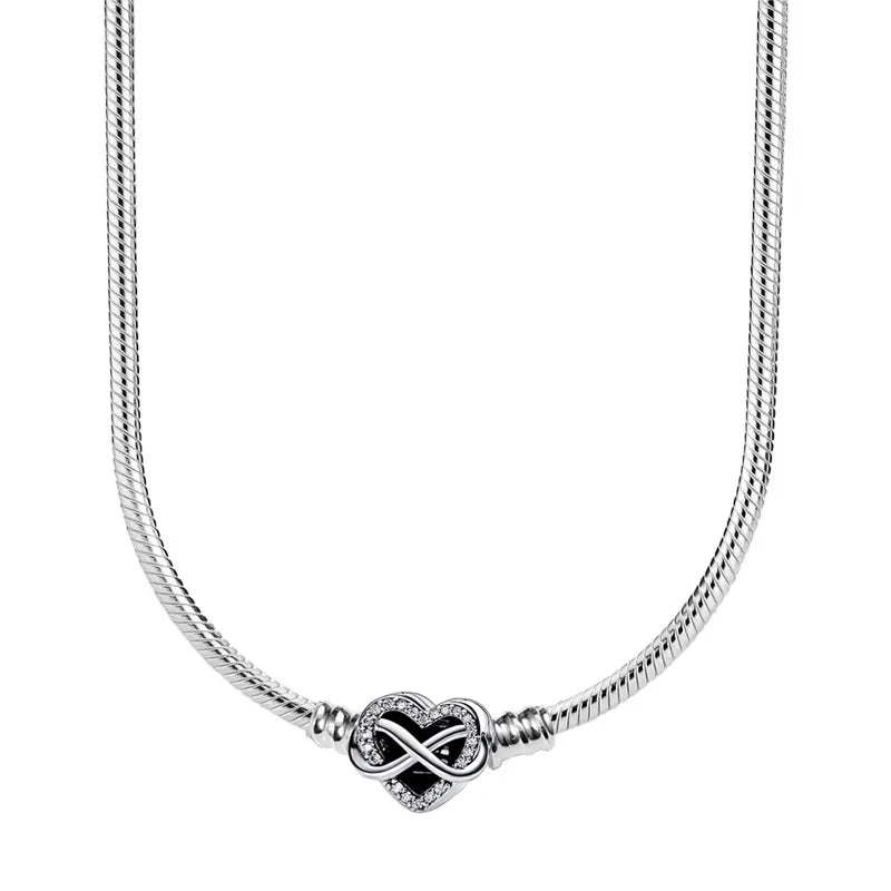 Collier Chaine Serpent Argent 45-60CM Bijoux DIY