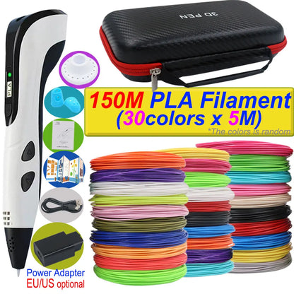 Stylo 3D Impression 2026 avec Ecran LCD et Filament PLA