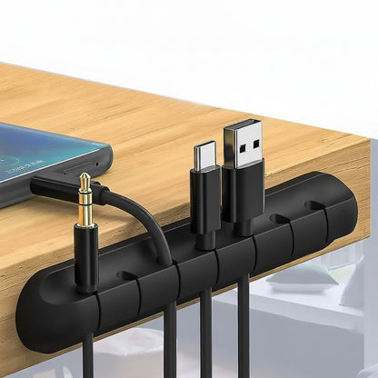 Organisateur de Câbles USB Autocollant en Silicone