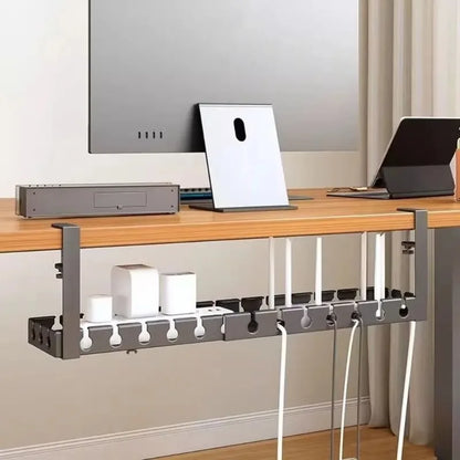 Support de Câbles Bureau Sous Table Sans Perçage