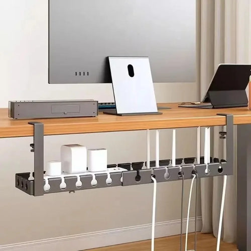 Support de Câbles Bureau Sous Table Sans Perçage