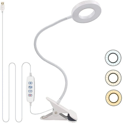 Lampe de Bureau LED 48 LEDs Flexible avec Pinces